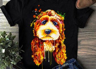 Poodle – Hand Drawing Dog By Photoshop – 16 graphic t-shirt design