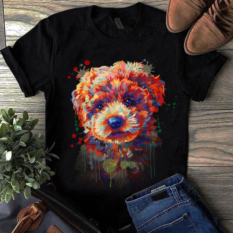 Poodle – Hand Drawing Dog By Photoshop – 17 t shirt design png