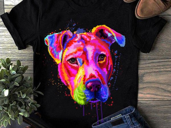 Pit Bull – Hand Drawing Dog By Photoshop – 19 t shirt design to buy