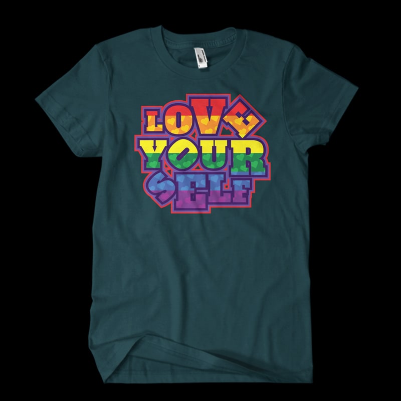 love yourself commercial use t shirt designs