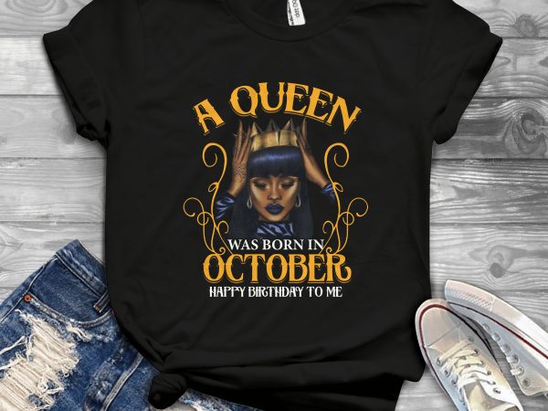 Birthday girl and queen – editable – scale easily – 20 t-shirt design for sale