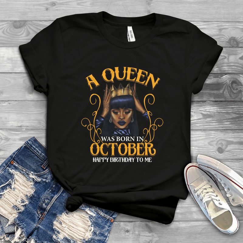 Birthday Girl and Queen – Editable – Scale Easily – 20 commercial use t shirt designs
