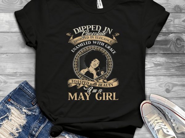 Birthday girl and queen – editable – scale easily – 24 commercial use t-shirt design