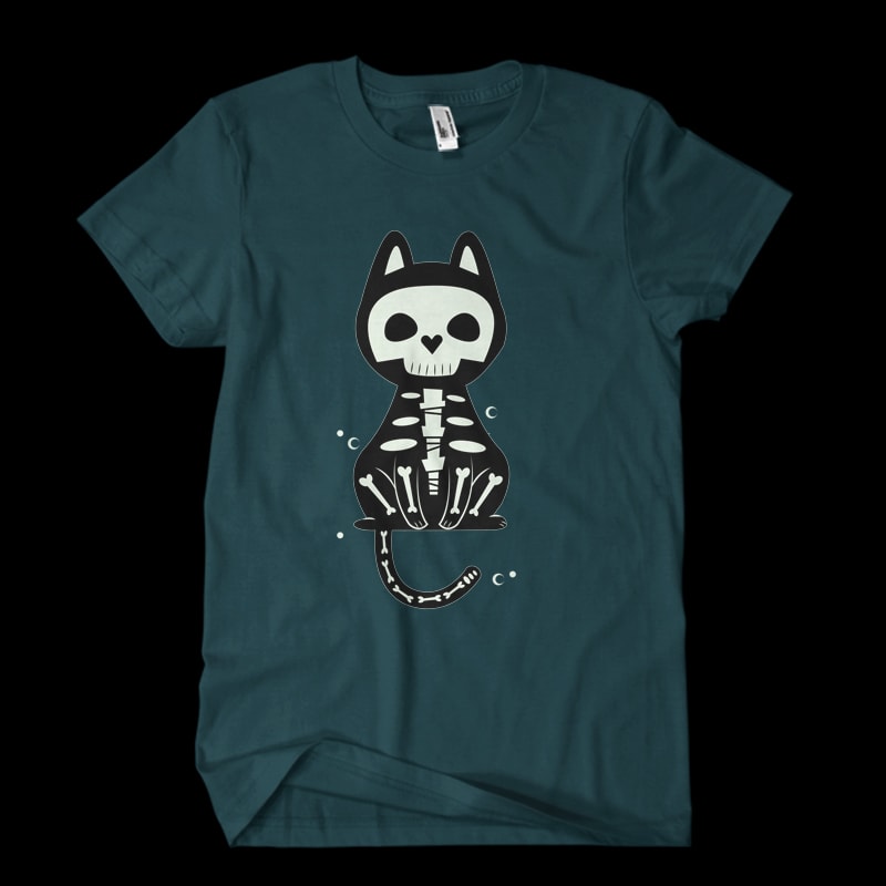 cat skull shirt