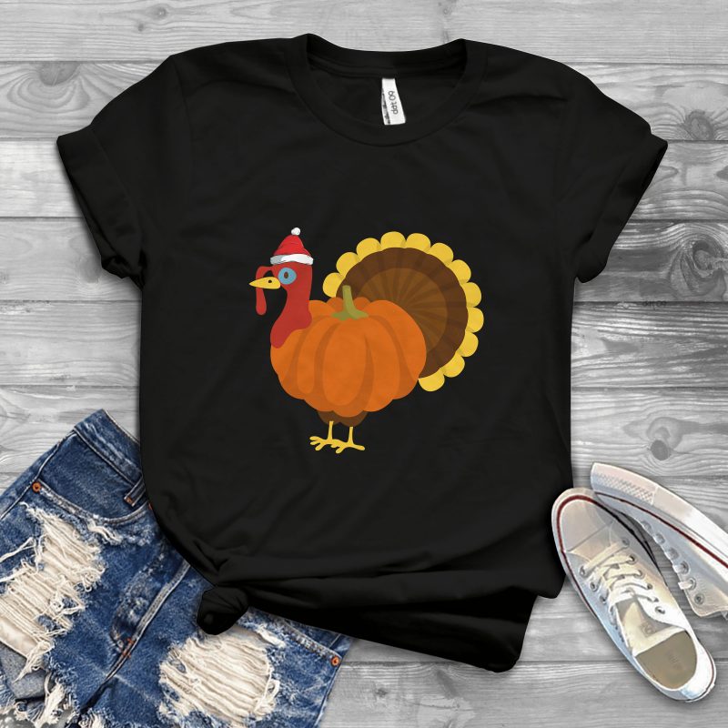 Pumpkin turkey t shirt designs for merch teespring and printful
