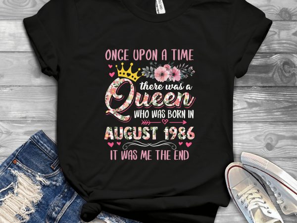 Birthday day queen once upon the time t-shirt design png