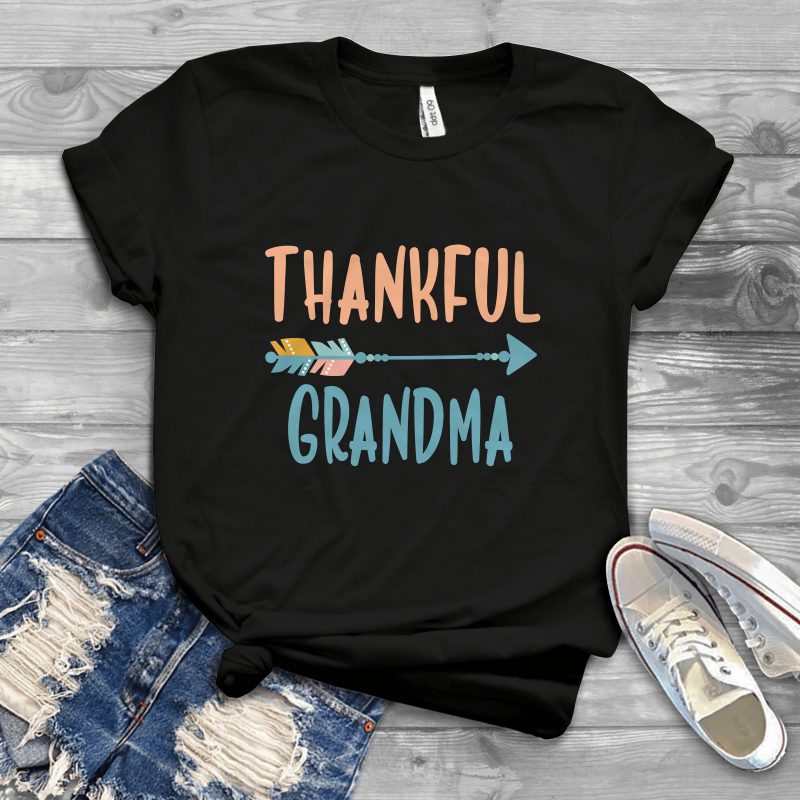 thankful grandma t shirt designs for printful