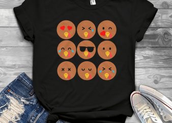 turkey emoji commercial use t-shirt design