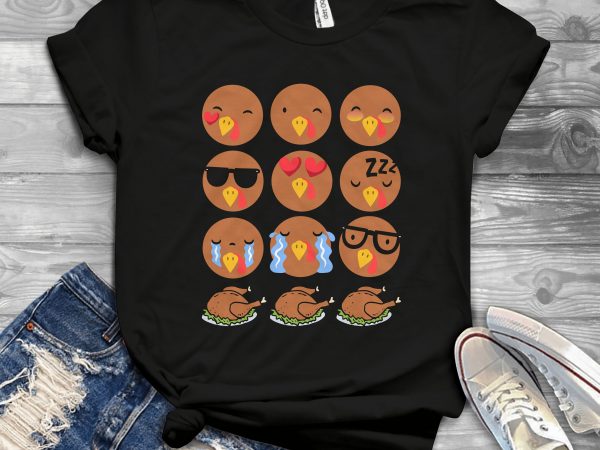 Turkey emotion emoji buy t shirt design artwork