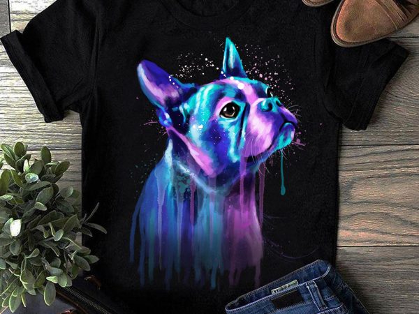 Boston terrier – hand drawing dog by photoshop – 5 buy t shirt design artwork