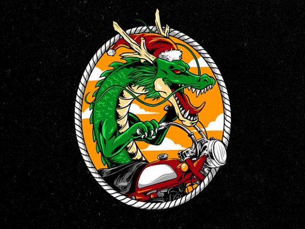 Dragon rider graphic t-shirt design