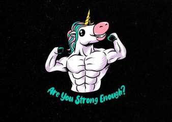 badass unicorn t-shirt design