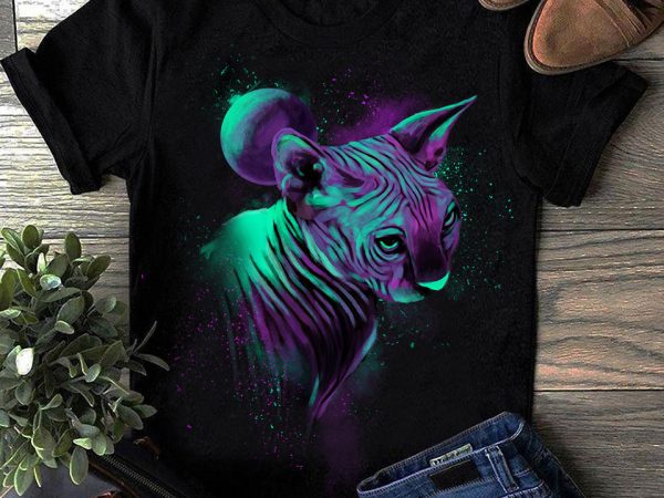 Hand drawing cat by photoshop – 6 t-shirt design for sale