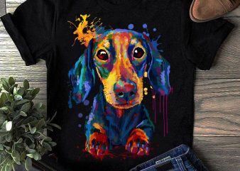 Dachshund – Hand Drawing Dog By Photoshop – 8 buy t shirt design for commercial use