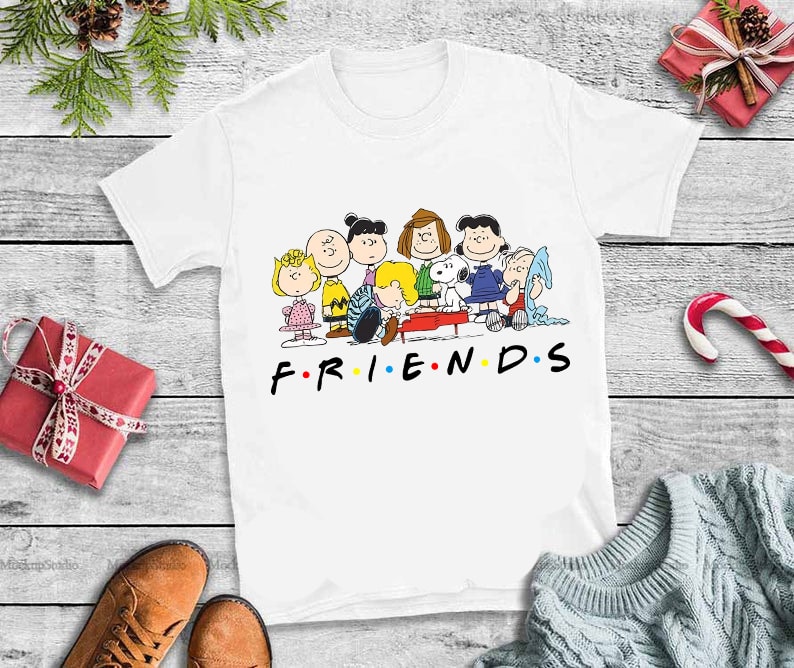 Snoopy Charlie Brown And Peanuts Friends PNG,Snoopy Charlie Brown And Peanuts Friends t shirt design graphic