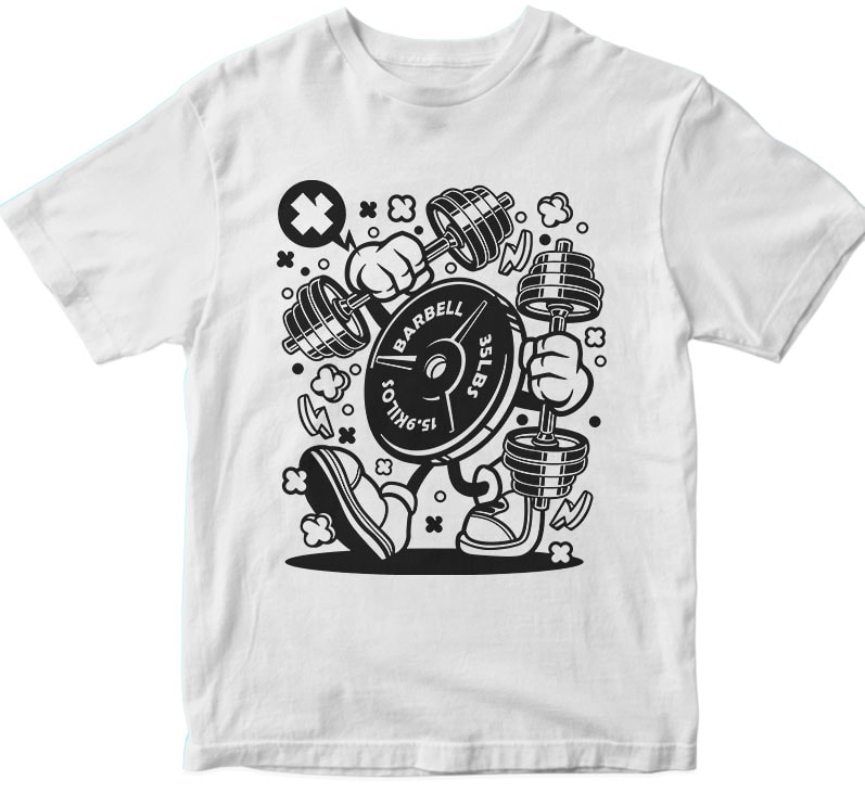 Barbel Plate t shirt design png