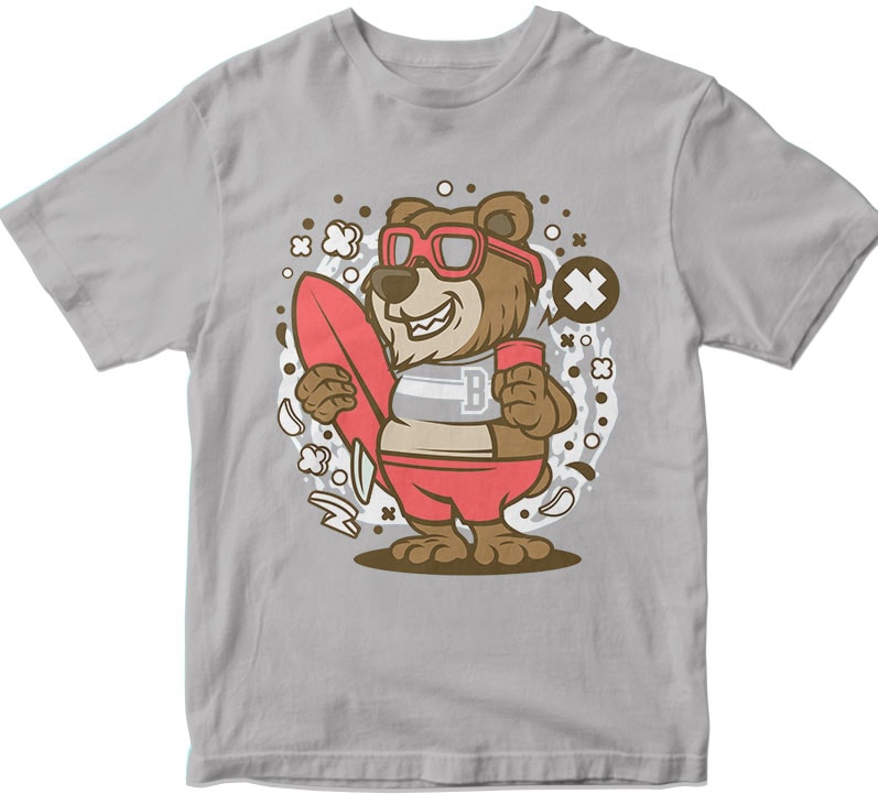 Bear Surfing tshirt-factory.com