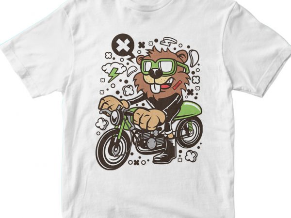 Beaver downhill vector shirt design