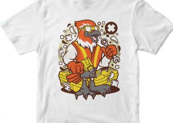 Bird Mechanic Worker buy t shirt design artwork