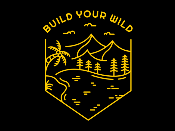 Build your wild graphic t-shirt design