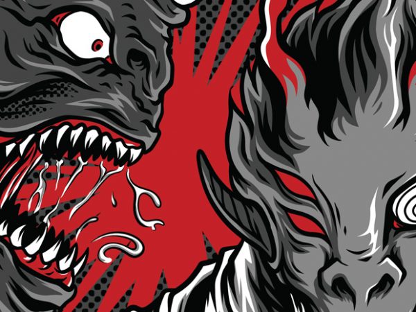 Monster Academy T-Shirt Design Template Monster Academy T-Shirt Design Template