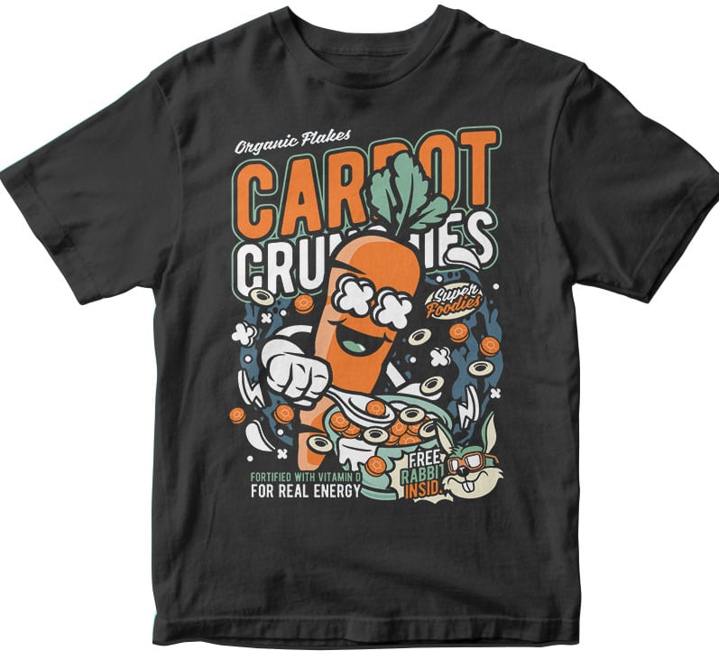 Carrot Crunchies buy t shirt designs artwork