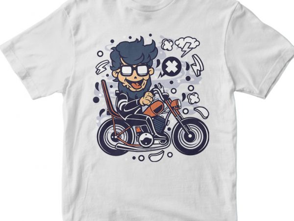 Chopper hipster buy t shirt design for commercial use