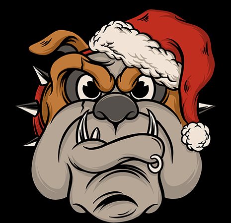 Christmas bulldog buy t shirt design