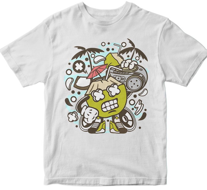 Coconut Boombox buy t shirt designs artwork