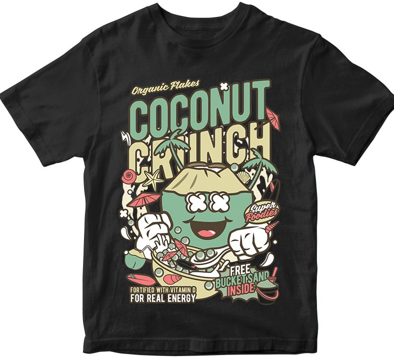 Coconut Crunch buy t shirt designs artwork