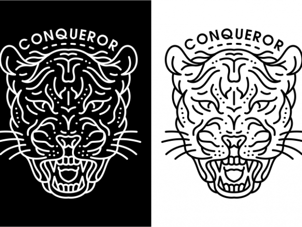 Conqueror t shirt design png