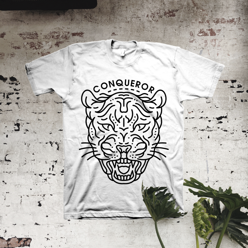Conqueror tshirt design for merch by amazon