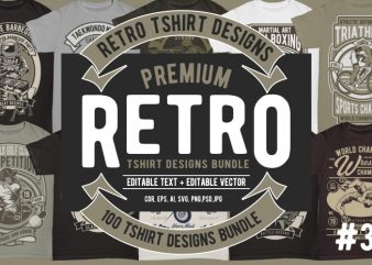 100 retro tshirt design #3