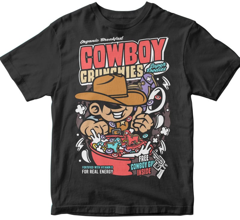 Cowboy Crunchies t shirt designs for teespring