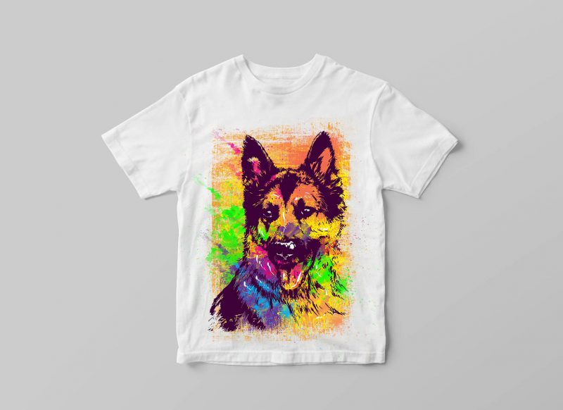 DOGGY t shirt designs for printify