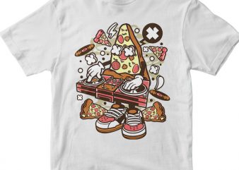 Dj Pizza t shirt design for purchase