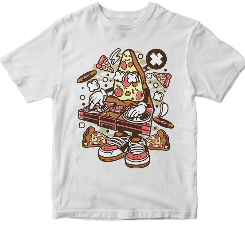 Dj Pizza vector shirt designs