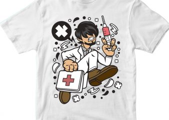 Doctor Running print ready shirt design