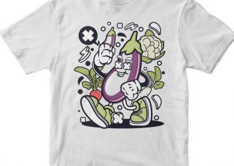 Eggplant graphic t-shirt design