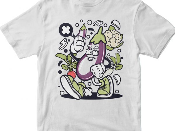 Eggplant graphic t-shirt design