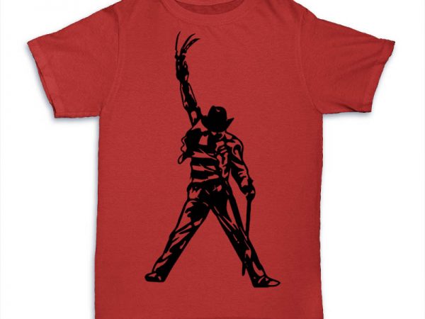 Freddy t-shirt design for commercial use