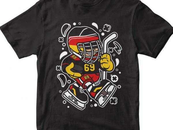 Germany hockey kid vector shirt design
