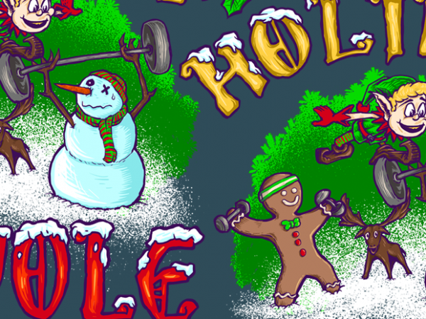 Holiday swole buy t shirt design artwork Holiday swole buy t shirt design artwork