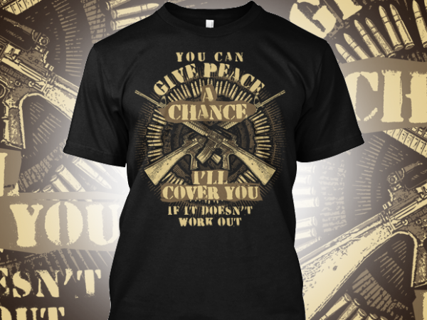 Give peace a chance buy t shirt design artwork
