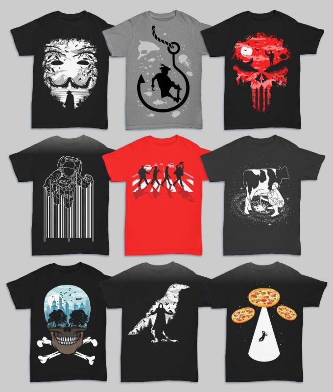 303 Tshirt Designs Mega BUNDLE Only 