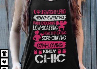 Gym Loving t shirt design template