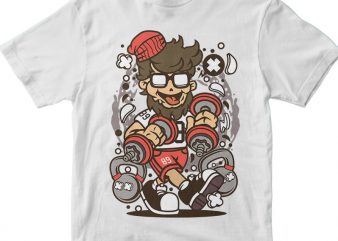 Hipster Gym t shirt design to buy