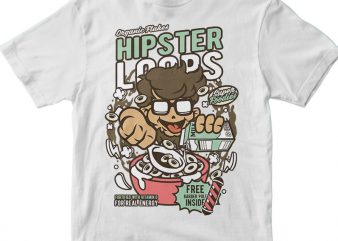 Hipster Loops design for t shirt