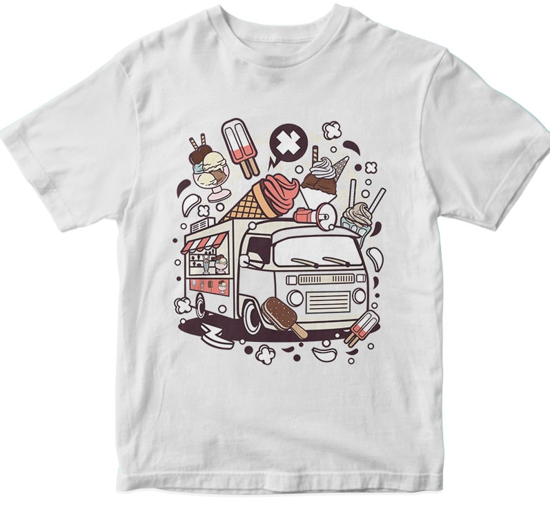 Ice Cream Van buy t shirt designs artwork