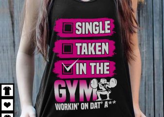 In the Gym print ready t shirt design